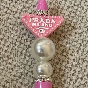 Prada Pink and White Focal Pen